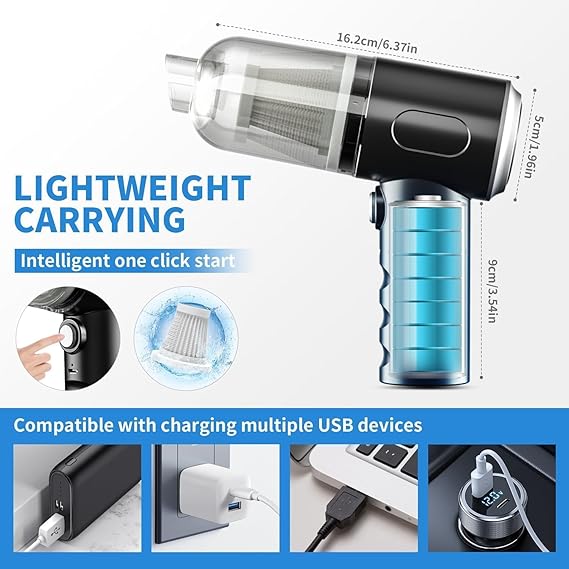 Cordless Mini Vacuum Cleaner - The Easy Living