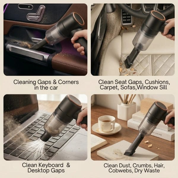 Cordless Mini Vacuum Cleaner - The Easy Living